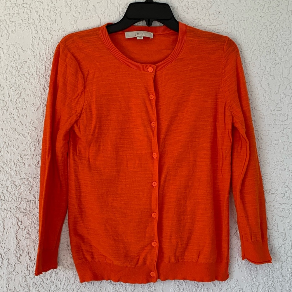 Loft soft knit lightweight cardigan size S